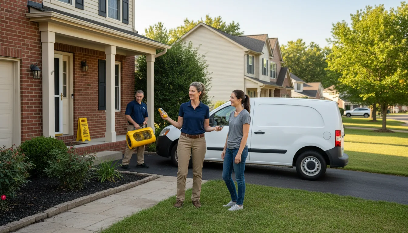 Water restoration image for Home Water Damage Repair in Vandalia, OH